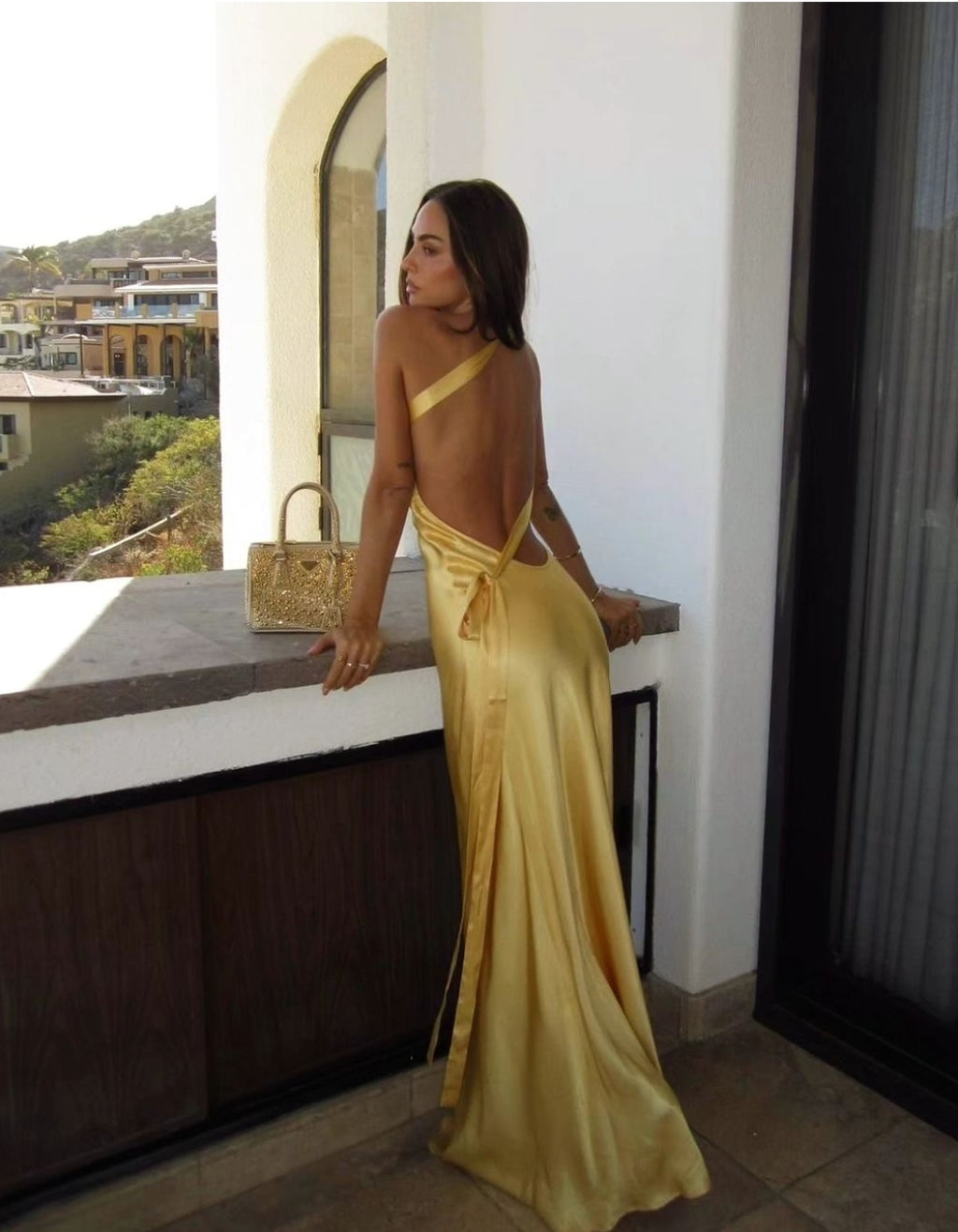 Hire ARCINA ORI Monique Dress in Yellow – SUSTAINABLY. The Dress Hire