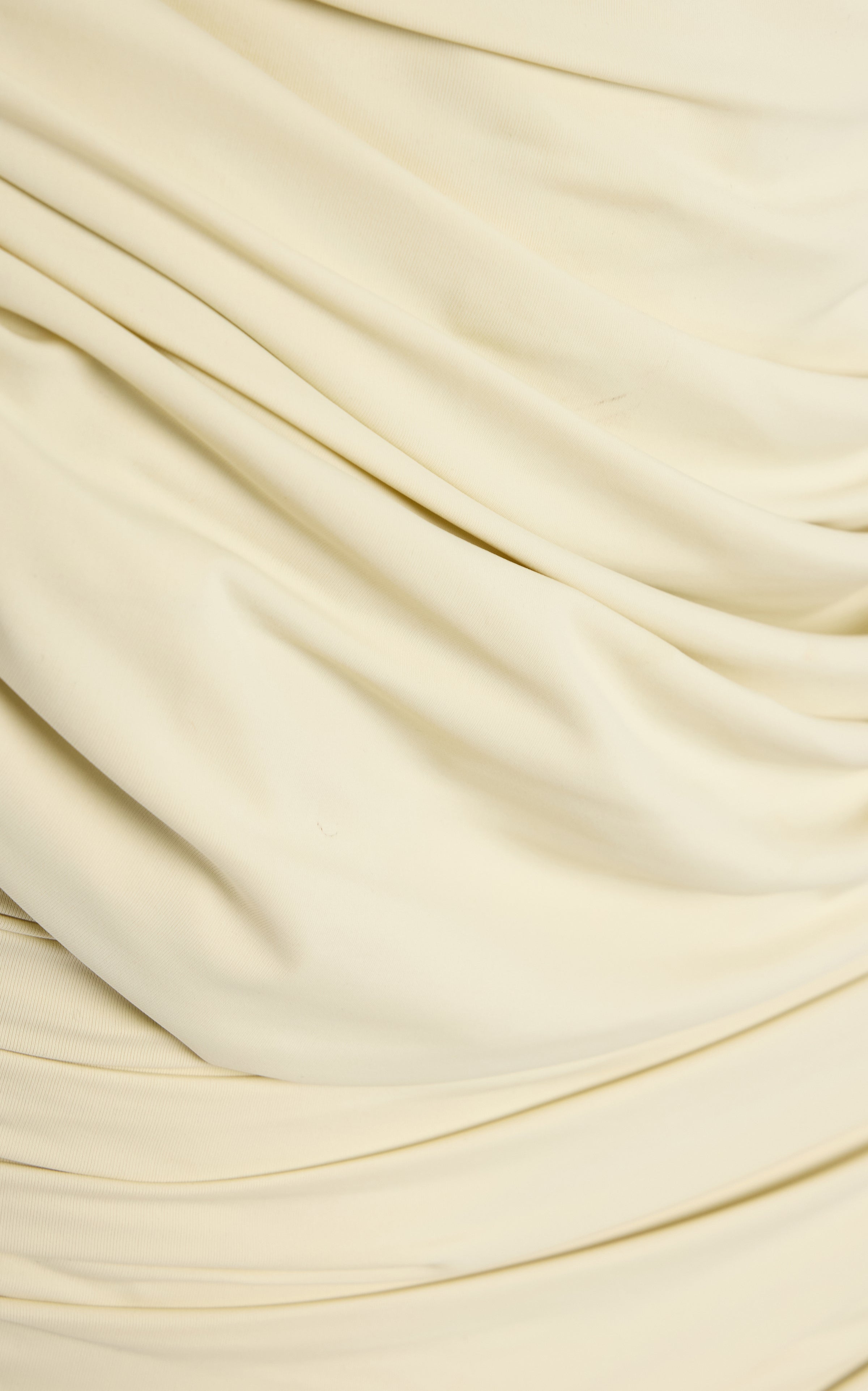 Hire DE LA VALI Ravenna Mini Dress in Ivory Buttercream Jersey
