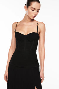 double time pleat dress black Rent Manning Cartell Double Time Pleat Dress (Black) Dress for a Night