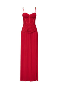 Hire MANNING CARTELL Double Time Pleat Dress In Red