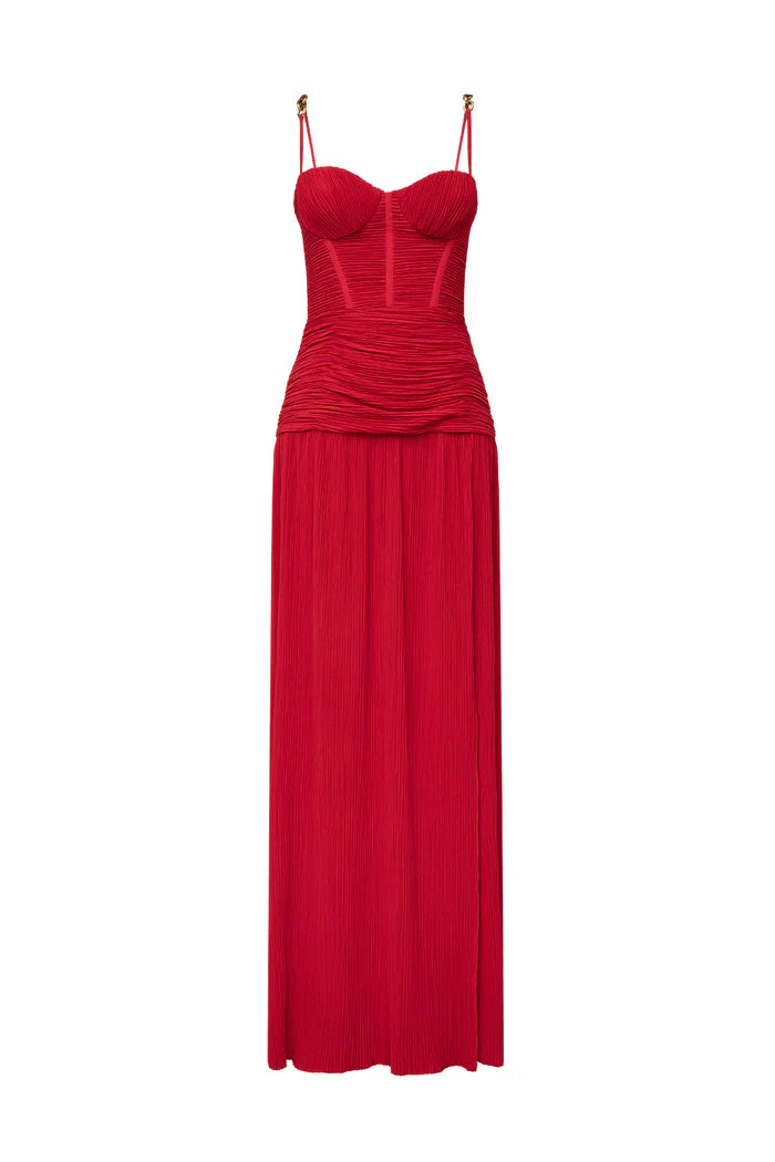 Hire MANNING CARTELL Double Time Pleat Dress In Red – SUSTAINABLY. The Dress  Hire
