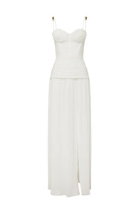 Hire MANNING CARTELL Double Time Pleat Dress In White