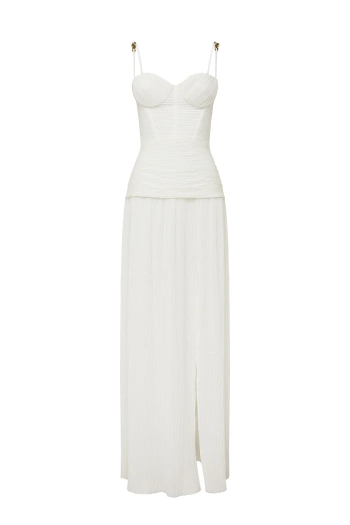 Hire MANNING CARTELL Double Time Pleat Dress In White