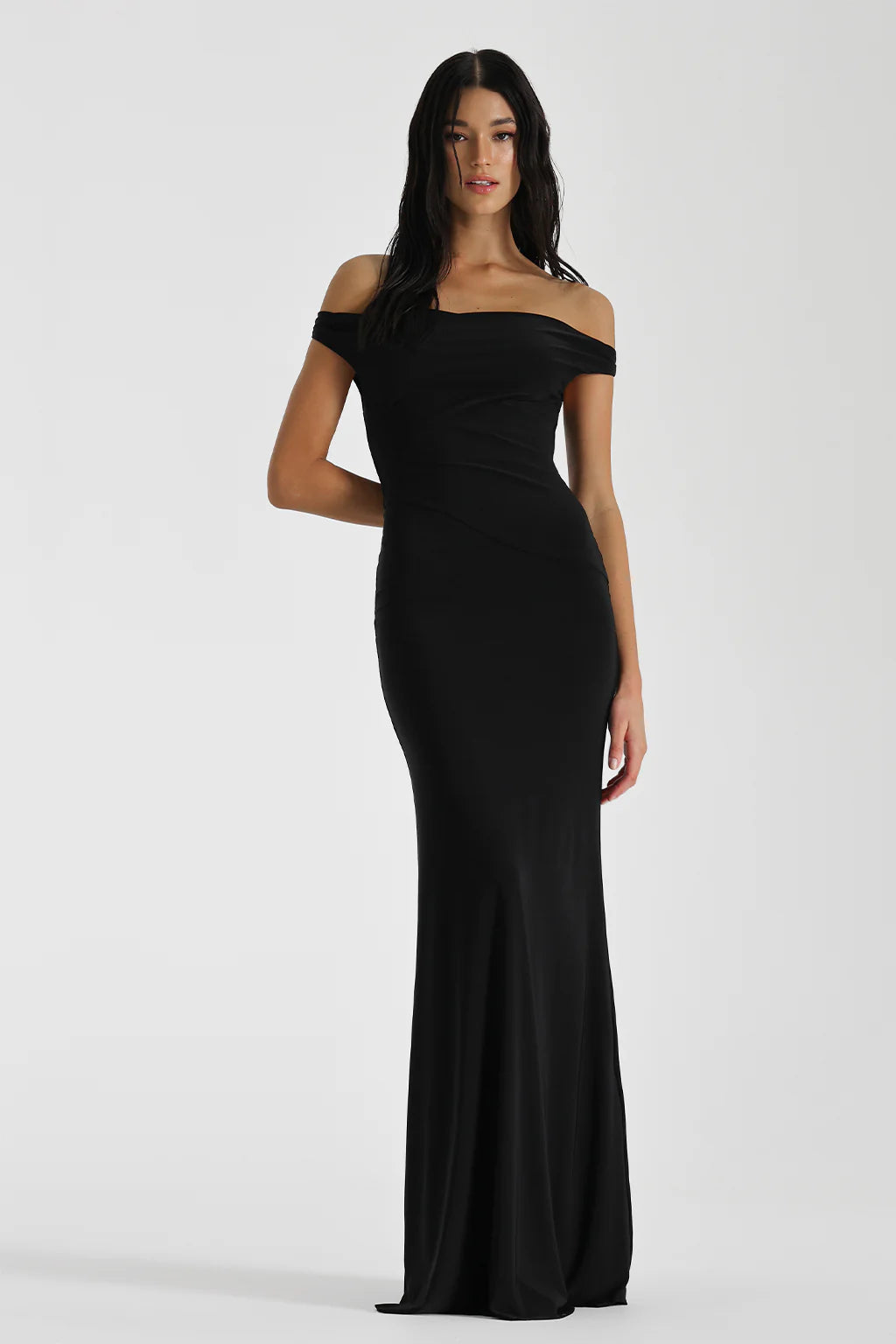 natalie rolt black dress Scarlett Gown in Black