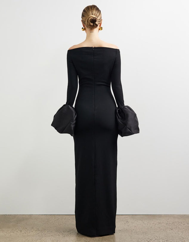 Hire SOLACE LONDON Talia Maxi Dress in Black – SUSTAINABLY. The Dress Hire