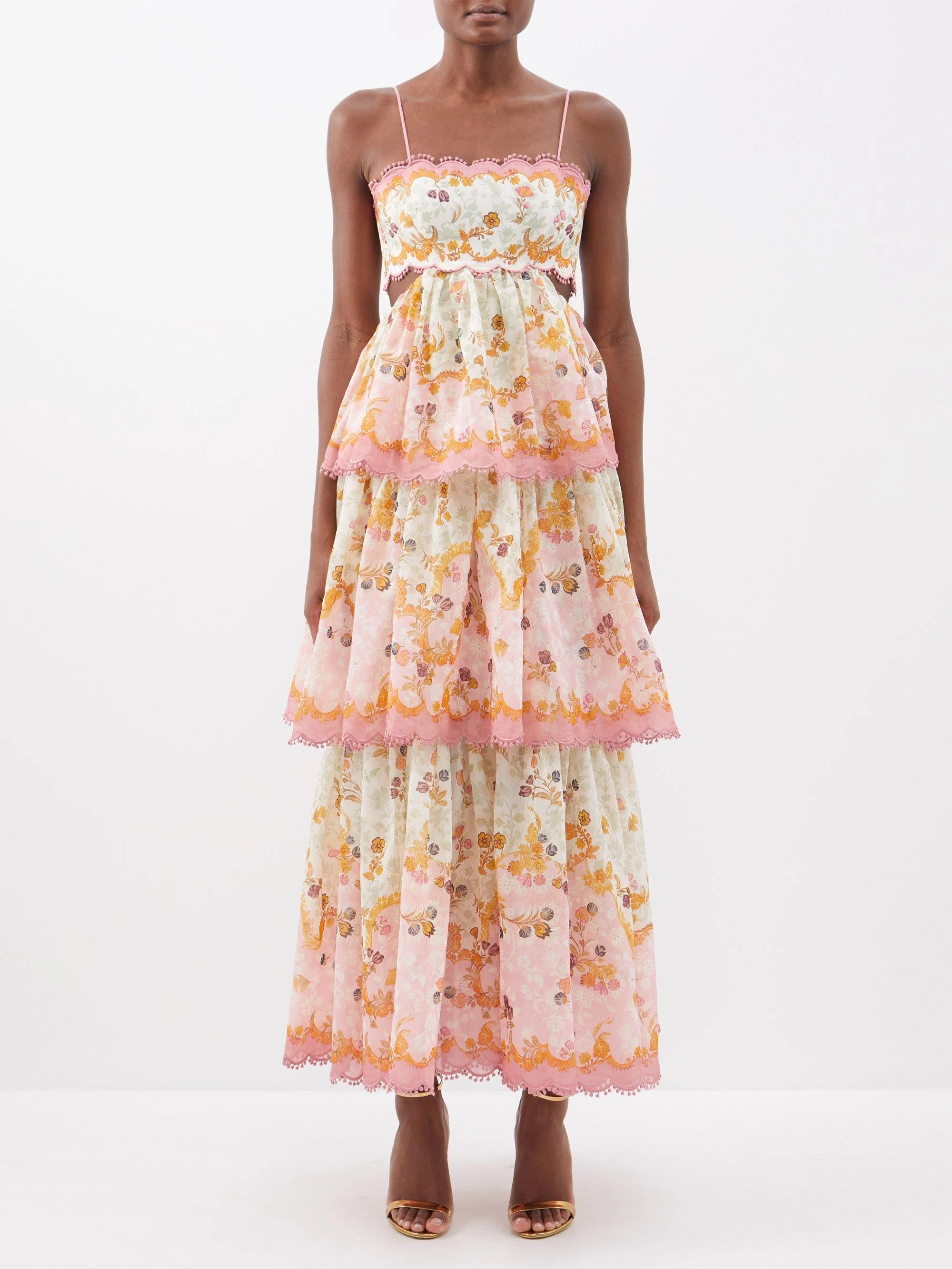 Hire ZIMMERMANN Laurel Frill Midi Dress – SUSTAINABLY. The Dress Hire
