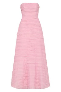 Hire AJE Soundscape Maxi Dress in Chalk Pink