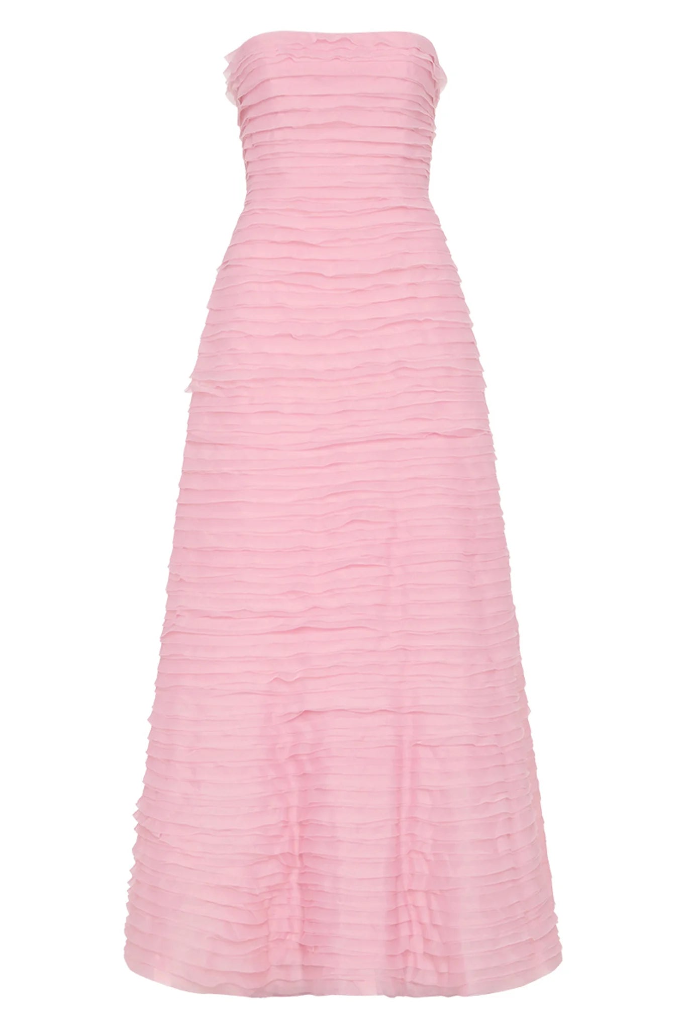 Hire AJE Soundscape Maxi Dress in Chalk Pink