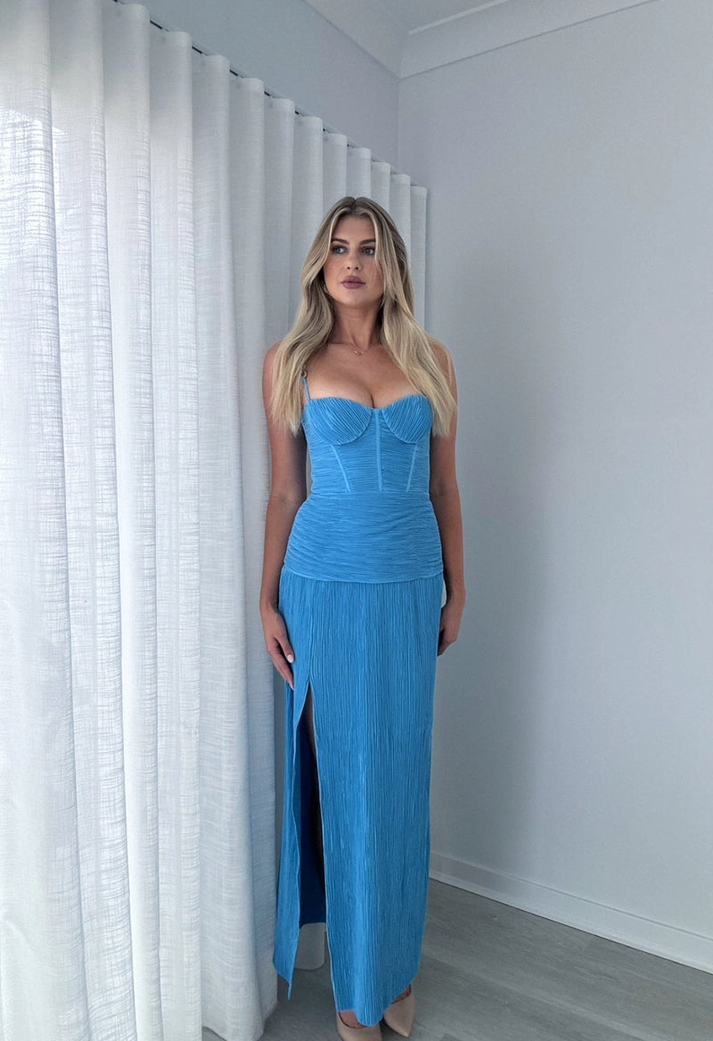 Hire MANNING CARTELL Double Time Pleat Dress In Cerulean Blue –  SUSTAINABLY. The Dress Hire