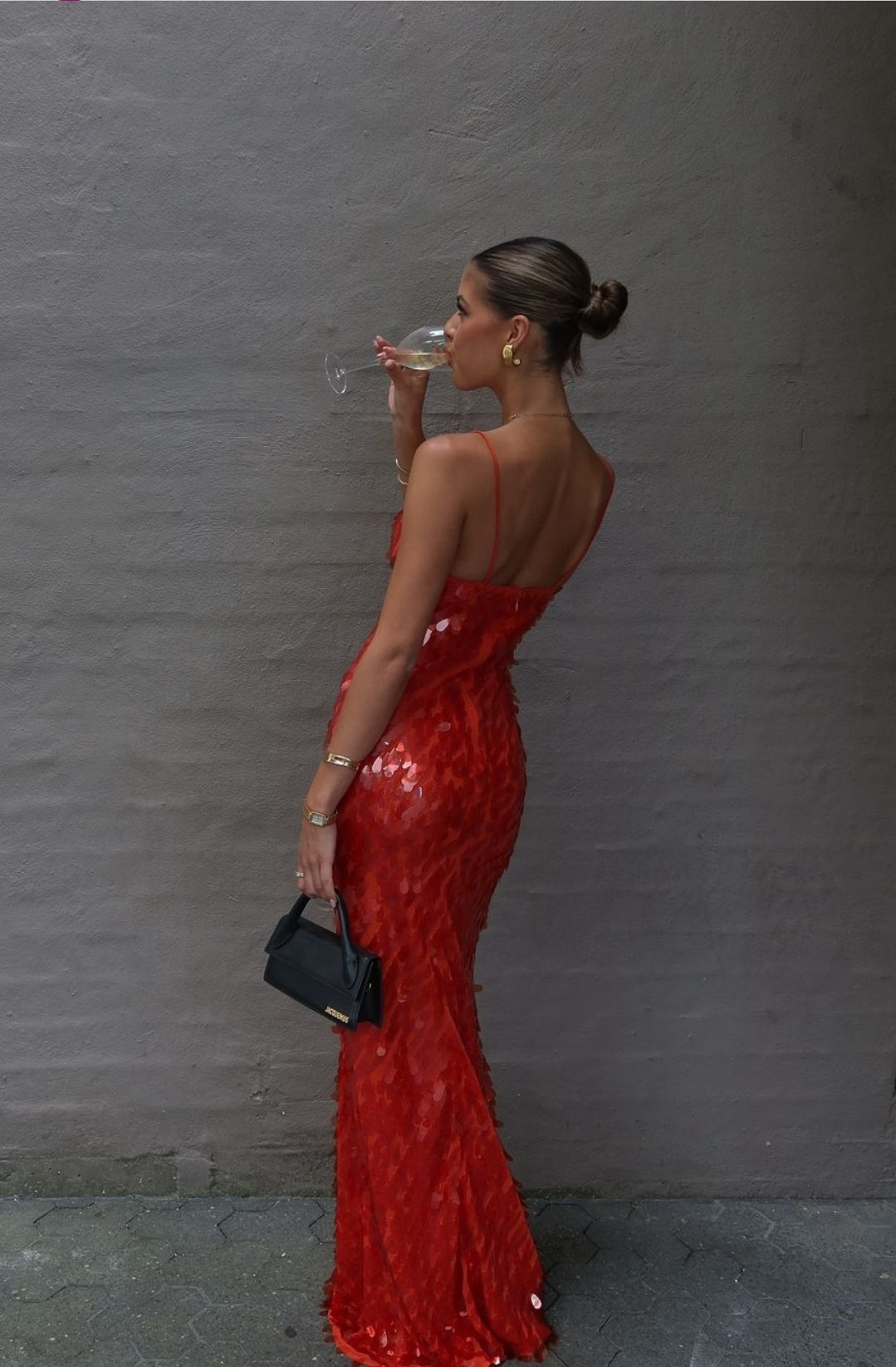 Hire MISHA Sapphire Sequin Maxi Dress in Red SUSTAINABLY. The Dress Hire Hire MISHA Sapphire Sequin Maxi Dress in Red SUSTAINABLY. The Dress Hire