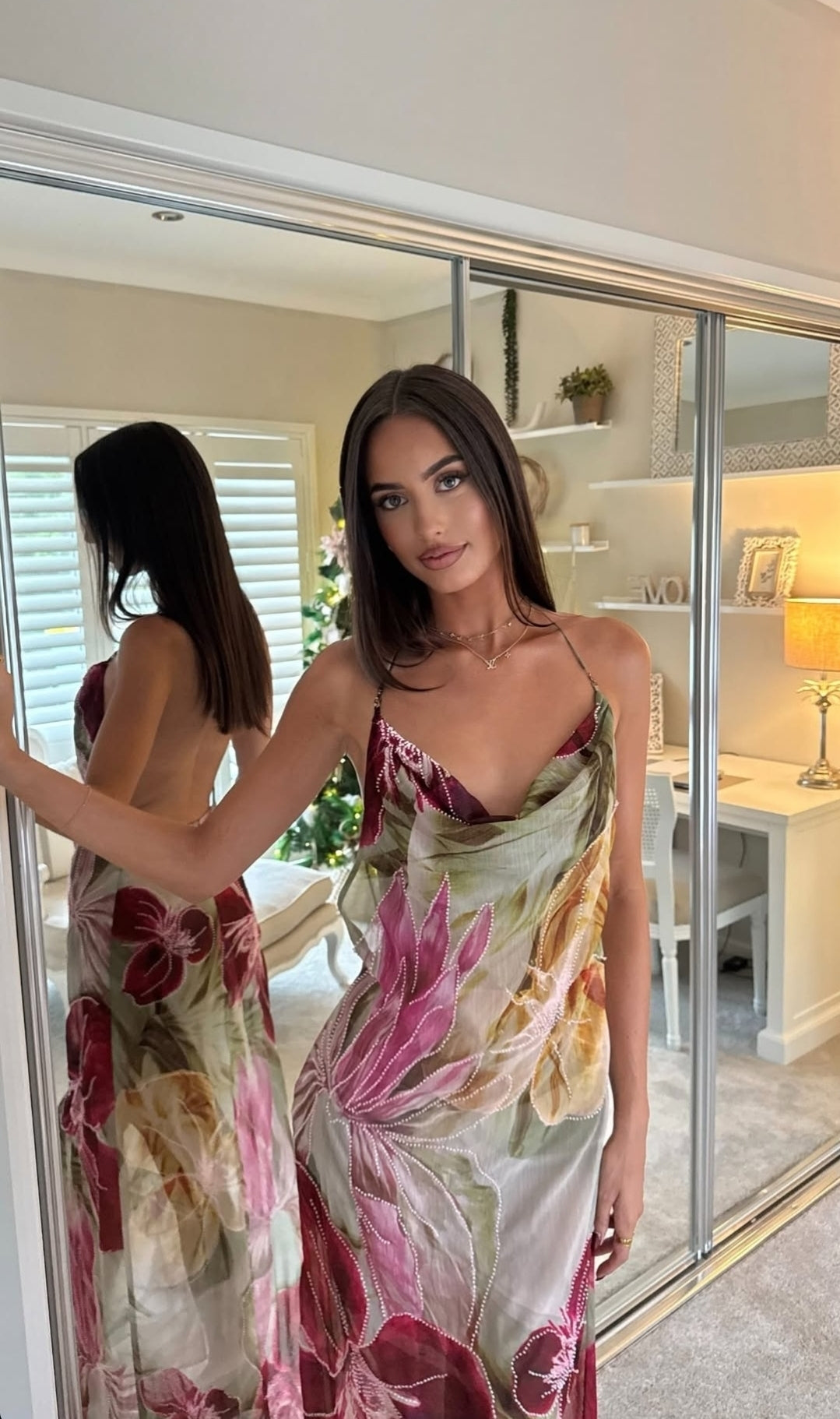 Hire JADED LONDON Dahlia Hand-Beaded Backless Chiffon Maxi Dress –  SUSTAINABLY. The Dress Hire