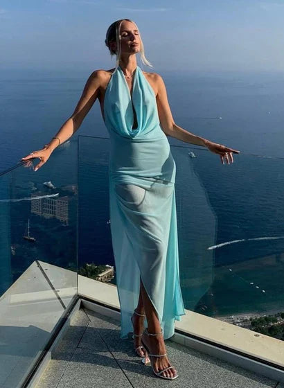 Hire NATALIE ROLT Anastasia Mini & Maxi Dress in Baby Blue SUSTAINABLY. The Dress Hire Hire NATALIE ROLT Anastasia Mini & Maxi Dress in Baby Blue SUSTAINABLY. The Dress Hire