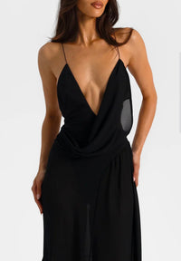 Hire NATALIE ROLT Agnes Dress Gown in Black