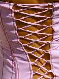 Hire I AM DELILAH. Angelina SET Maxi Skirt and Corset Top in Sangria Pink