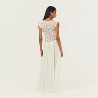 Hire ARCINA ORI Arabella Dress in Ivory White