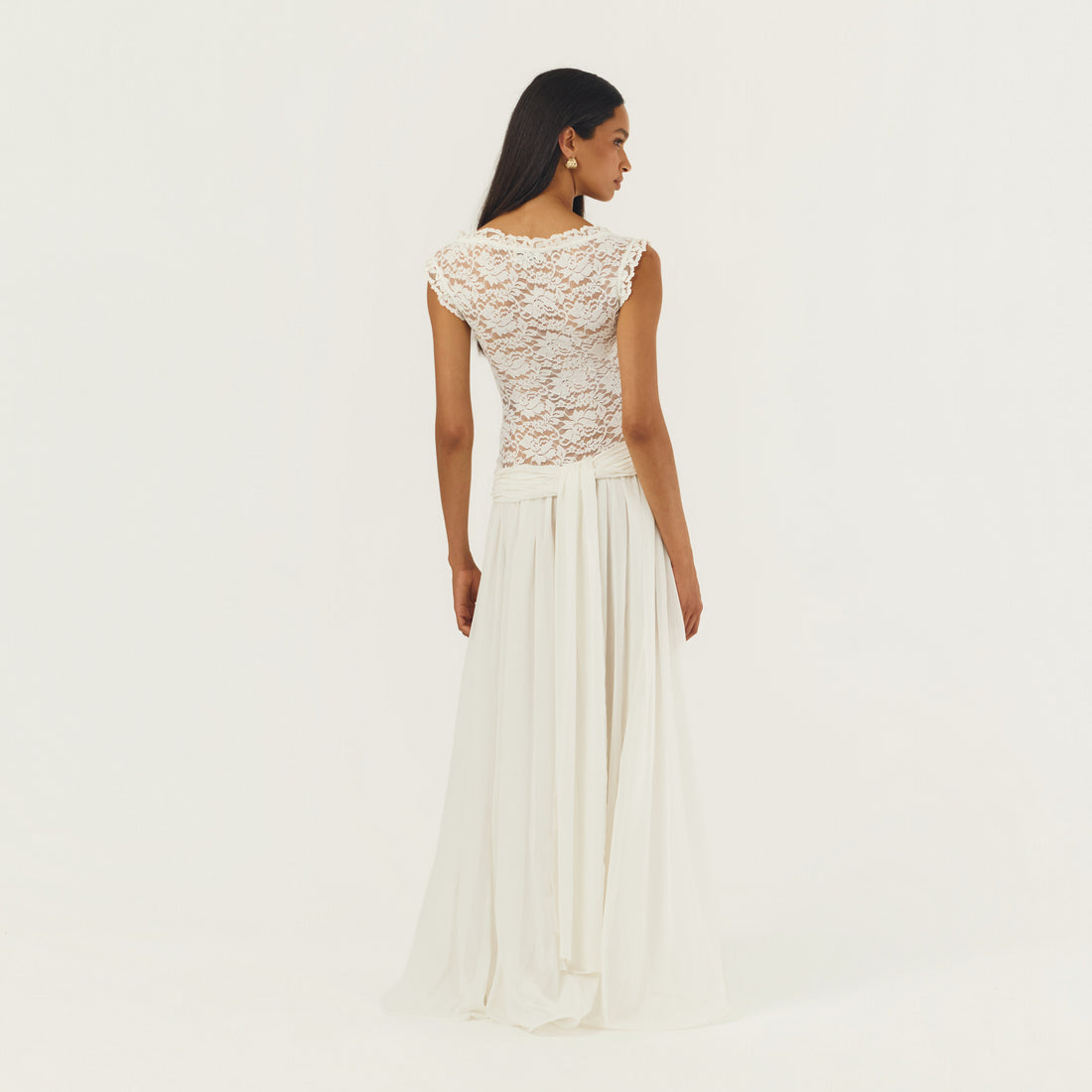 Hire ARCINA ORI Arabella Dress in Ivory White
