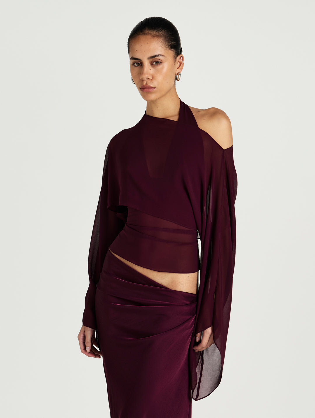 Hire BENNI Ira Maxi Dress in Plum