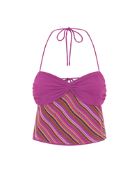 Hire I AM DELILAH. Heidi SET Maxi Skirt and Halter Top in Plum Stripes
