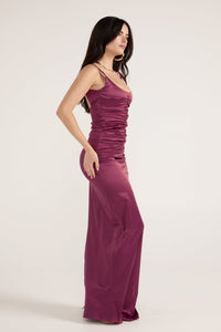Hire ANCE GRIA Atlein Gown in Plum