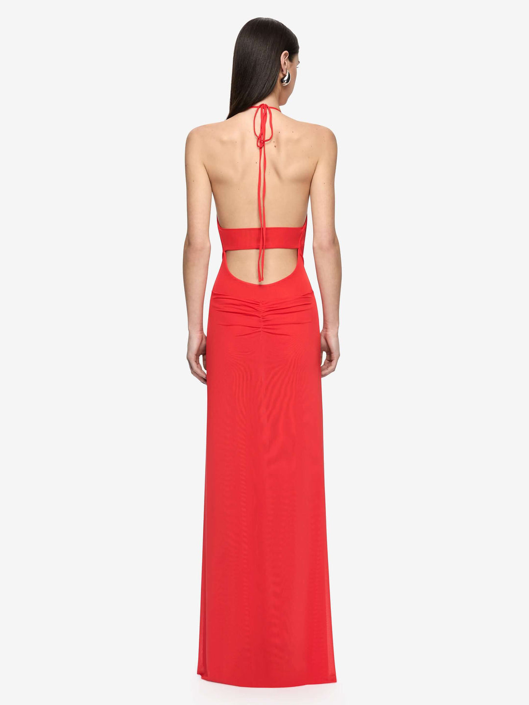 Hire BEC+BRIDGE Xanthi V Neck Maxi Dress in Flame Red