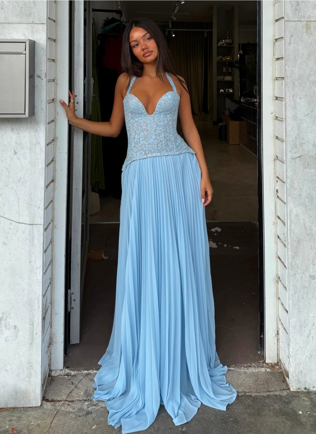 Hire FENITY Gaia Dress in Baby Blue