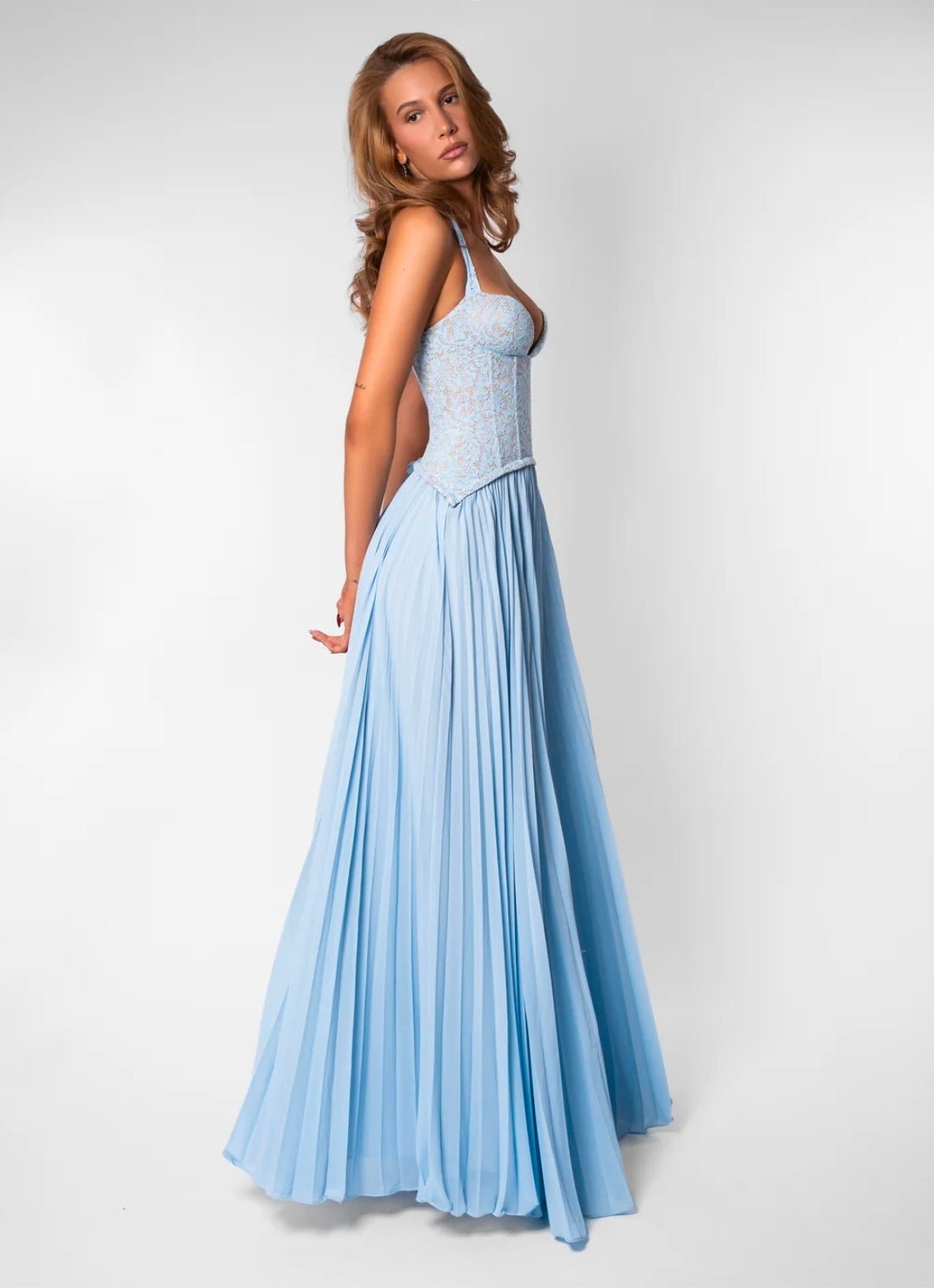 Hire FENITY Gaia Dress in Baby Blue