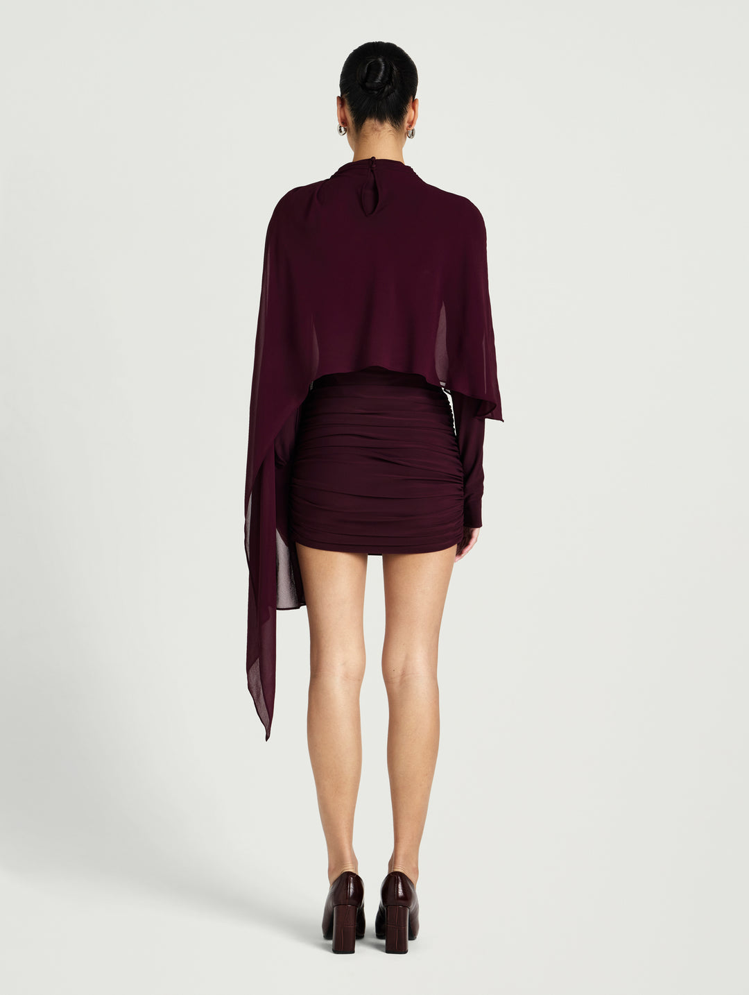Hire BENNI Silas Mini Dress in Plum