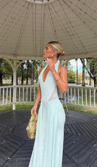 Hire BEC+BRIDGE Juniper Halter Maxi Dress in Spearmint