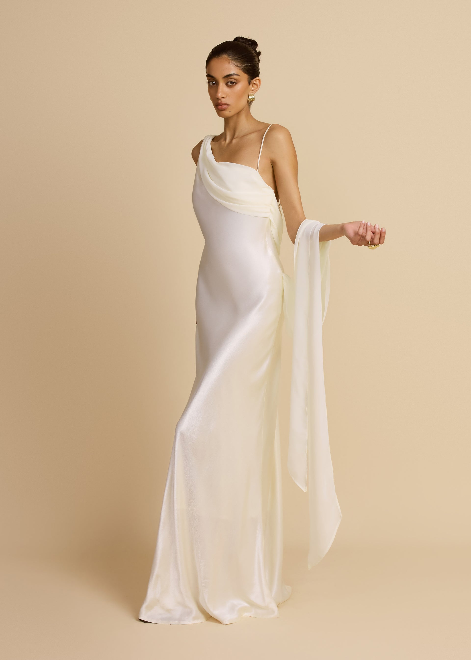 Hire ARCINA ORI Helena Dress in Ivory White