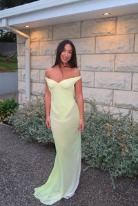 Hire NATALIE ROLT Brielle Dress Gown in Citrus Yellow