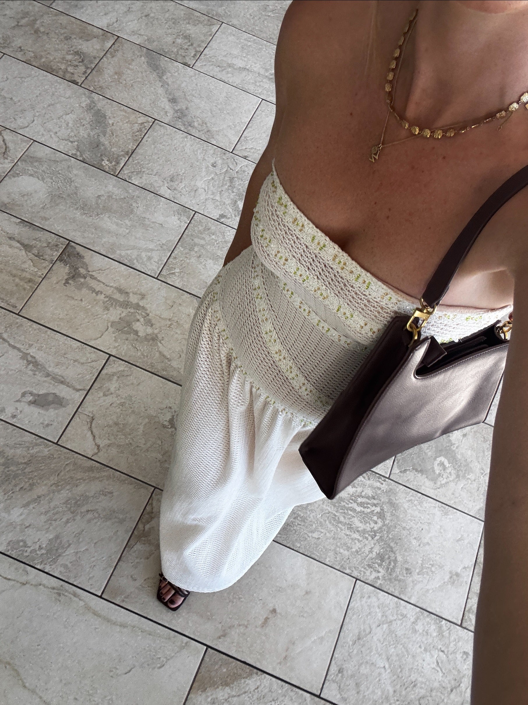 Hire FAIT PAR FOUTCH Colette Dress in Ivory – SUSTAINABLY. The Dress Hire