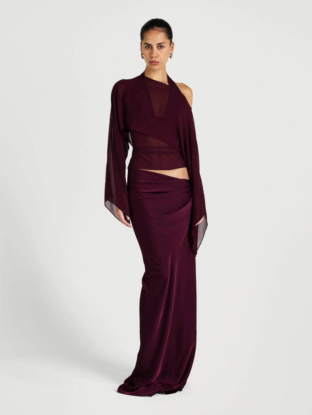 Hire BENNI Ira Maxi Dress in Plum