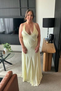 Hire SNEAKY LINK Jaz Hand V-Neck Maxi Dress in Yellow