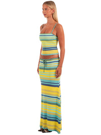Hire I AM DELILAH. Sofia SET Maxi Skirt and Tank Top in Tropic Green Stripes
