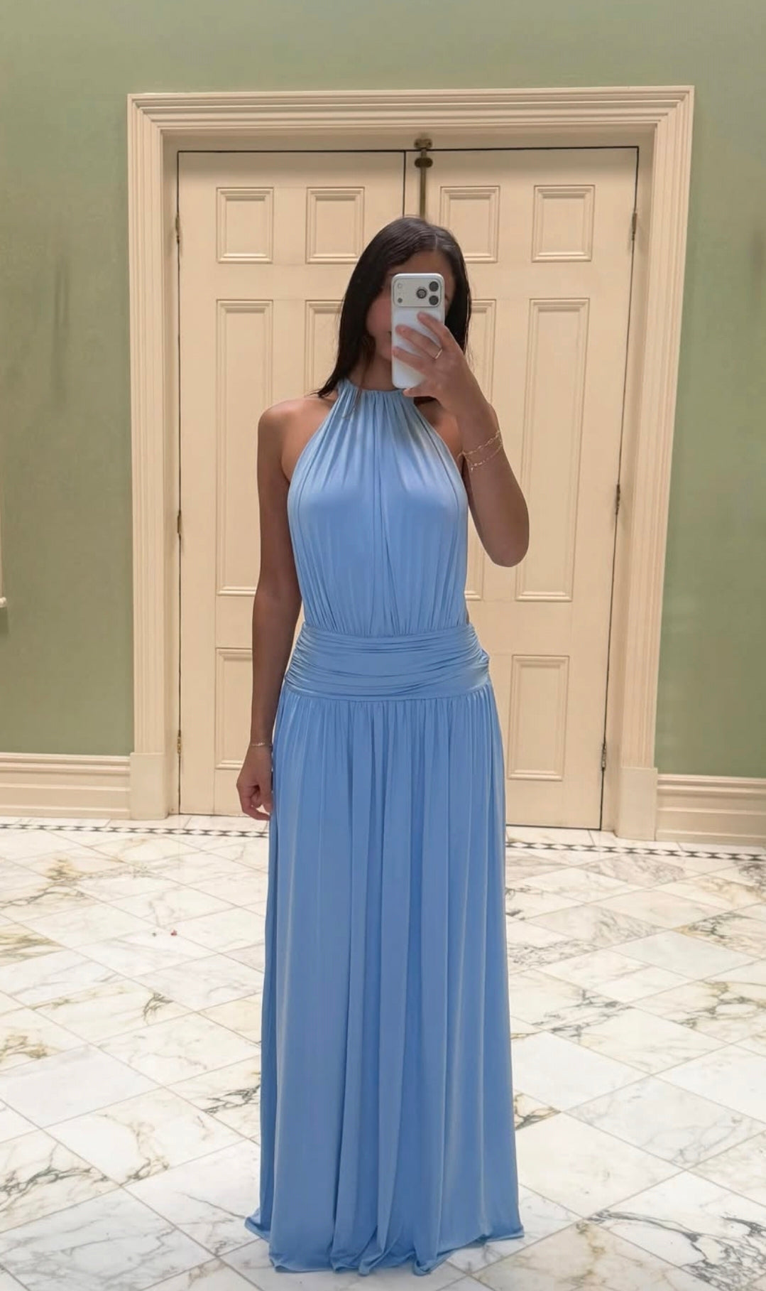 Hire ARCINA ORI Santina Dress in Sky Blue