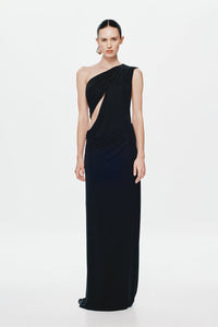 Hire MISHA Solstice Cupro Maxi Dress in Black
