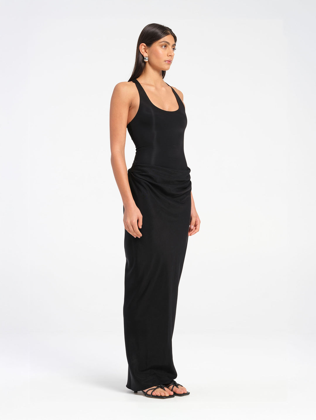 Hire BENNI Jade Maxi Dress in Black