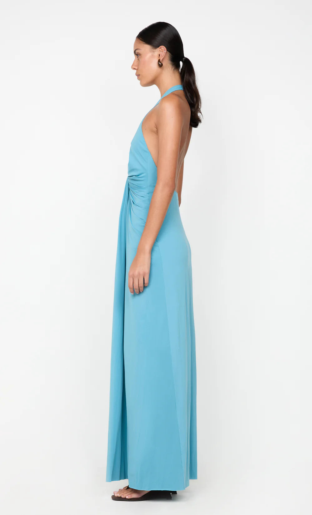 Hire BEC+BRIDGE Tillie Drape Maxi Dress in Seafoam Blue