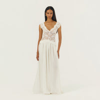 Hire ARCINA ORI Arabella Dress in Ivory White