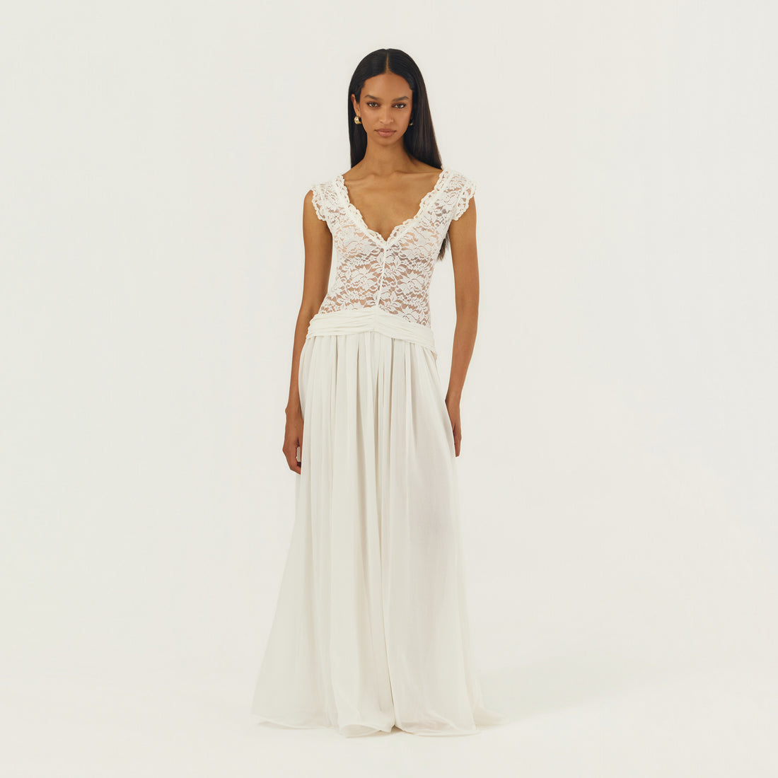 Hire ARCINA ORI Arabella Dress in Ivory White