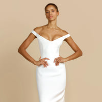 Hire ARCINA ORI Ellery Dress in Ivory White