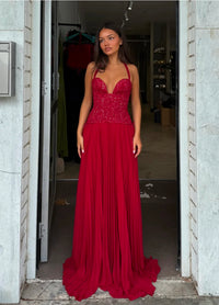 Hire FENITY Gaia Dress in Dark Red (small fitting)