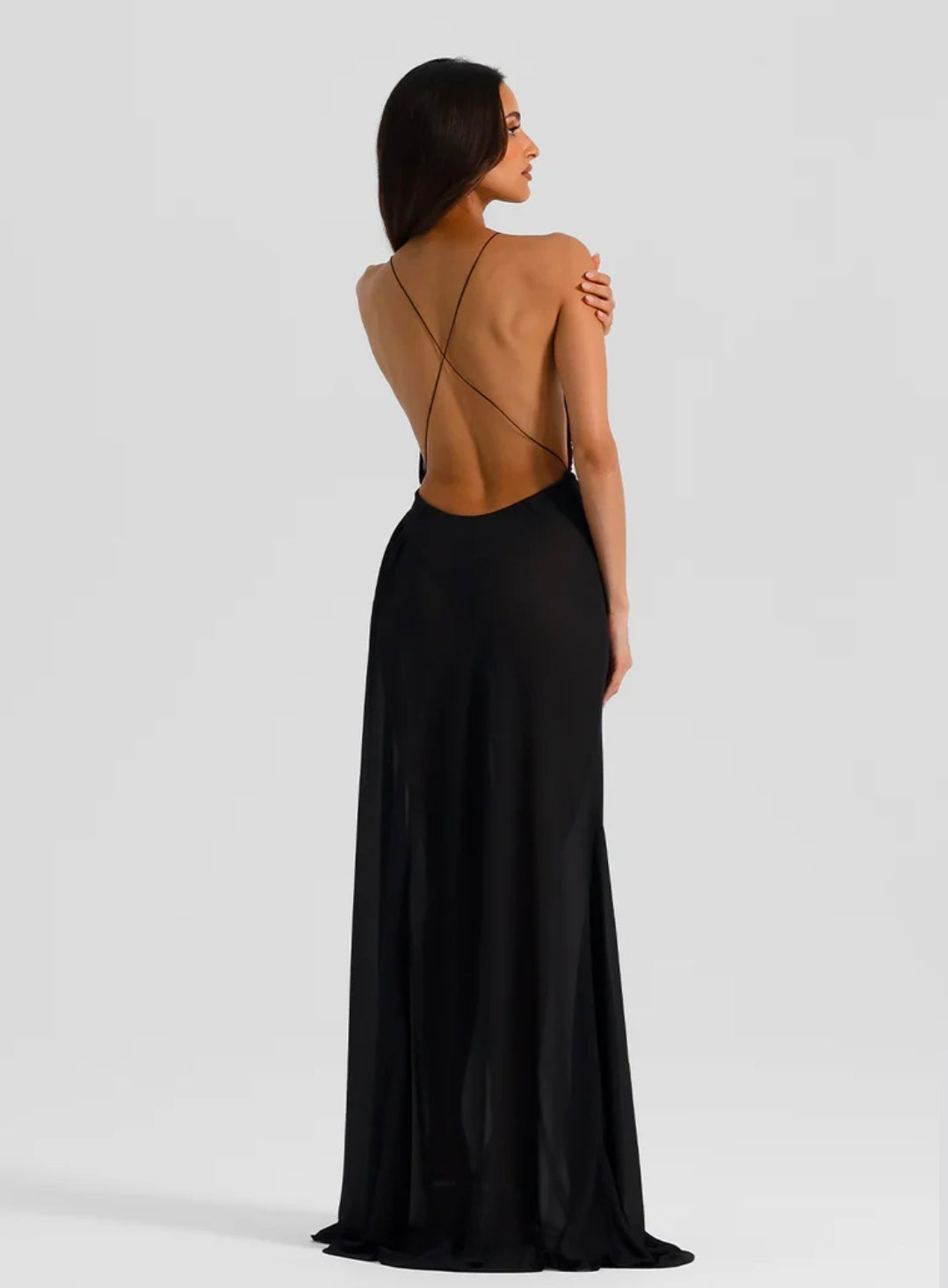 Hire NATALIE ROLT Agnes Dress Gown in Black