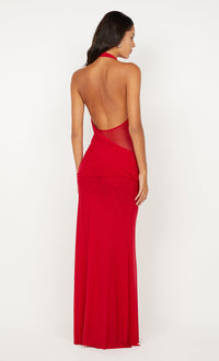 Hire BEC+BRIDGE Deija Halter Maxi Dress in Strawberry Red