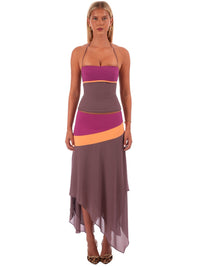 Hire I AM DELILAH. Iris SET Midi Skirt and Corset Top in Mauve Pink
