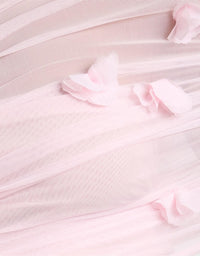 Hire DŽO Floral Lara Maxi Dress in Light Pink