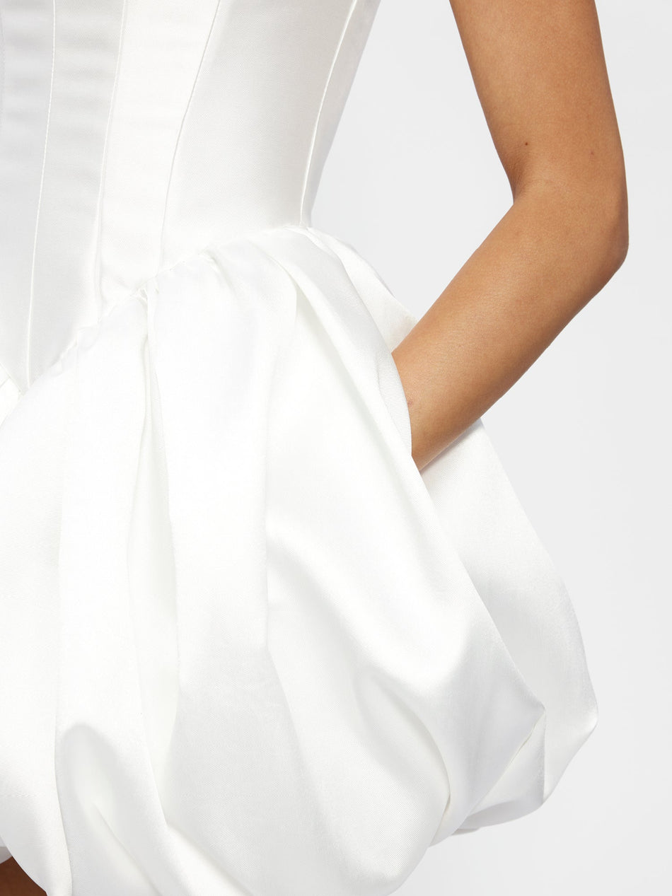 Hire EFFIE KATS Muse Mini Dress in Creme Ivory White