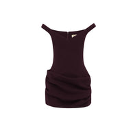 Hire ARCINA ORI Avery Mini Dress in Plum
