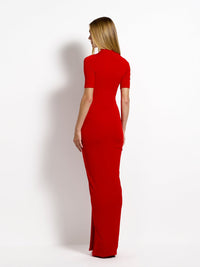 Hire EFFIE KATS Kayson Esper Set Bodysuit and Maxi Skirt in Rio Red