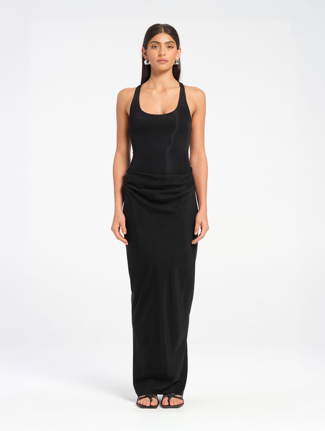 Hire BENNI Jade Maxi Dress in Black